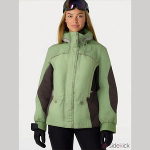 Obermeyer Green Ridgeline Hydro Block Cell Ski Coat Size 8